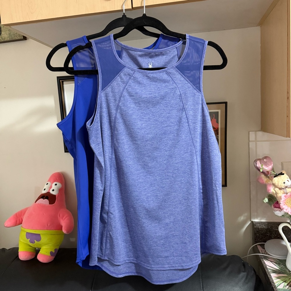 Women's Blue Sleeveless Top